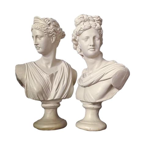 Artemis And Apollo In White Sculpture Articture