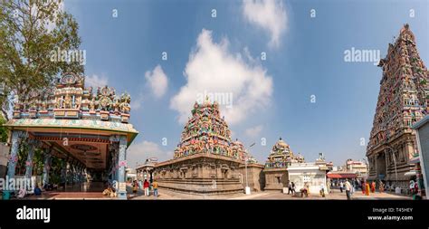 Horizontal Panoramic View Of Kapaleeshwarar Temple In Chennai India
