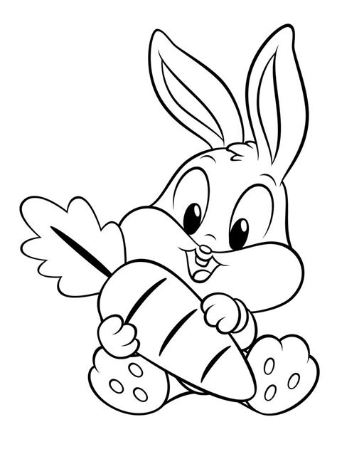 Conejo Peque O Conejo Dibujos Para Colorear Para Ni Os