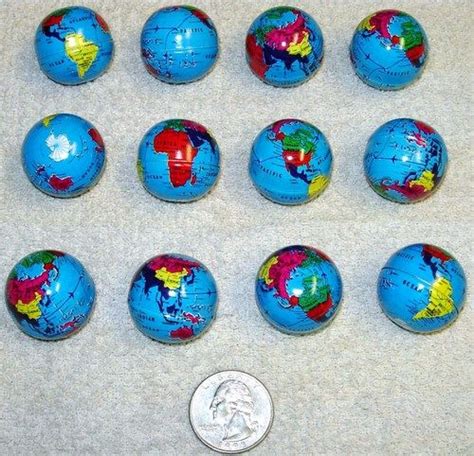 World Globes Set Of 12 Metal Colorful Mini Globes Ebay World Globes