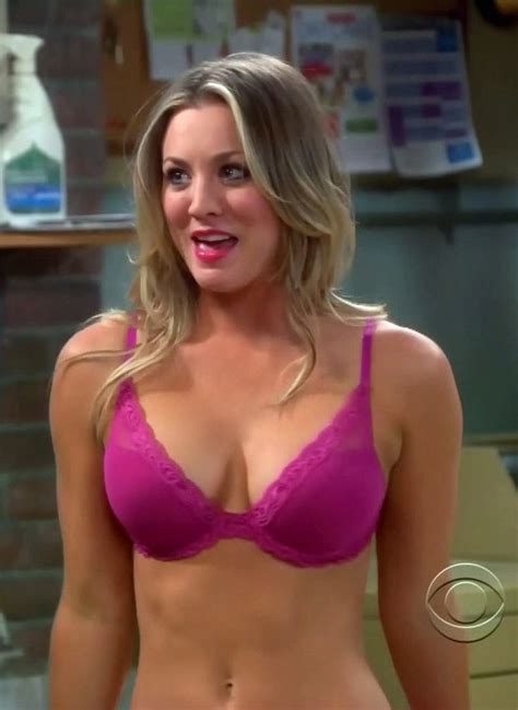 Kaley Cuoco Hot Pink Lingerie On The Big Bang Theory 12122013 Kaley