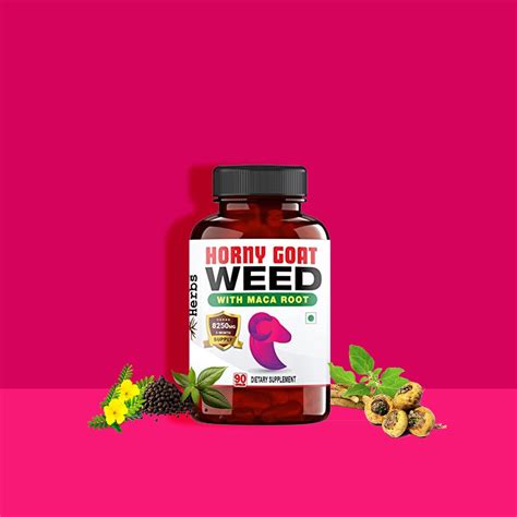 Horny Goat Weed And Maca Root 1000mg 90 Capsules Humming Herbs