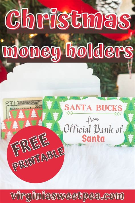 Free Printable Christmas Money Holders Sweet Pea