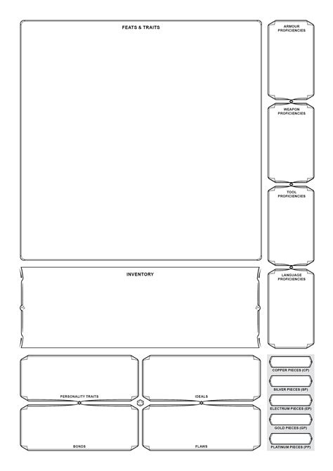 Dnd Character Sheet Form Fillable