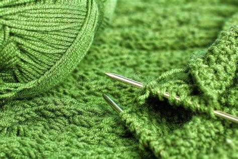 Knitting Background Stock Photo Image Of Close Needlework 64208370