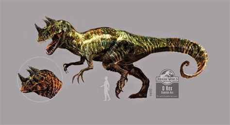 Fran Ilustración D Rex Diabolus Rex Dinosaur Concept Art Jurassic