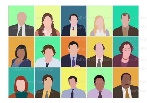 The Office Tv Show Characters Poster The Office Ts Minimal Cast