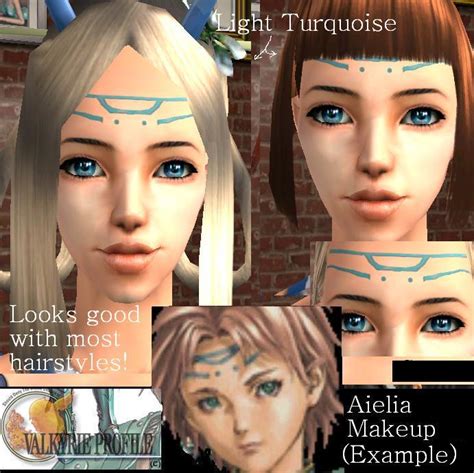 Mod The Sims Valkyrie Profile Aelias Facial Paint Great For Magic