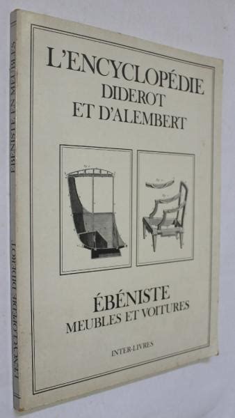 Livro L´encyclopÉdie Diderot Et D´alembert ÉbÉniste