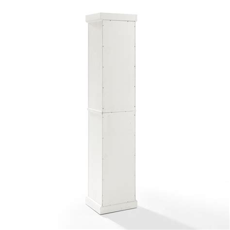 Crosley Furniture Seaside 16 In Tall Linen Cabinet In Distressed White