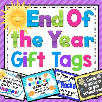 I've also included the gift tags as a freebie for you! End of the Year Gift Tag FREEBIE by Math Mojo | Teachers Pay Teachers