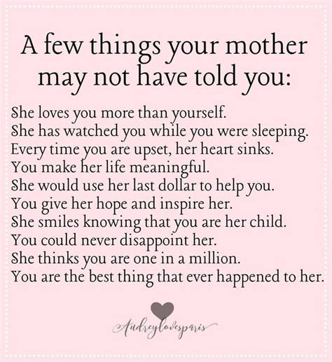 A Poem That Says A Few Things Your Mother May Not Have Told You