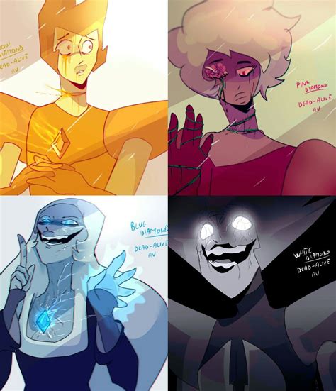 🎨 Noxymlp On Tumblr Yellow Pink Blue And White Diamond Steven Universe Steven Universe