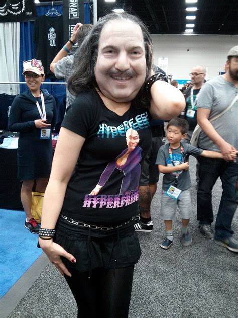 Cosplayer In A Realistic Ron Jeremy Mask Boing Boing
