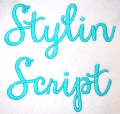 The remsen script font is a digital recreation of the fine engrossing handwriting of a colonial american penman. Stylin Script Handwriting Embroidery Font