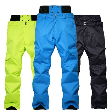 Ski Pants Male Outdoor Thermal Skiing Snow Pants Woterproof Windproof