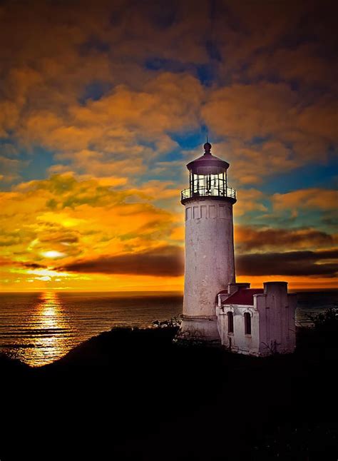 Sunset By Robert Bales Lighthouse Pictures Lighthouse Beautiful