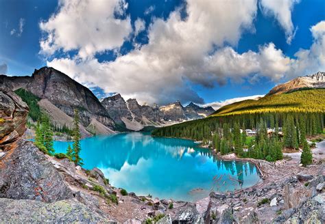 Moriane Lake Banff National Park Alberta Canada Beautiful Places