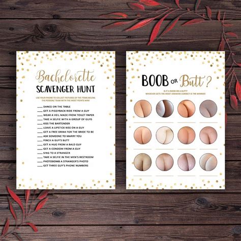 Bachelorette Party Games Game Bundle Hens Party Games Gold Etsy