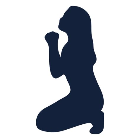 Woman Praying Silhouette Transparent Png And Svg Vector File