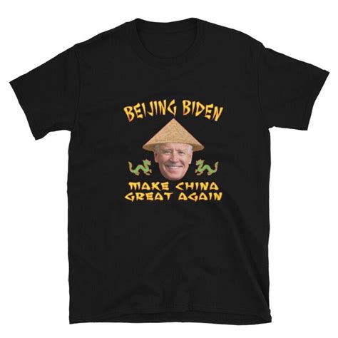 Buy Beijing China Joe Biden Short Sleeve Unisex T Shirt Men Cartoon