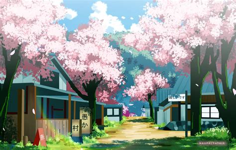 Wallpaper Spring Anime Garden Images For Desktop Section арт Download