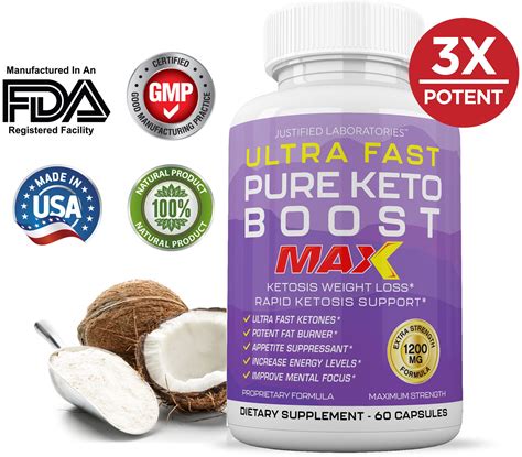Ultra Fast Pure Keto Boost Max 1200mg Keto Diet Pills Bhb Salts