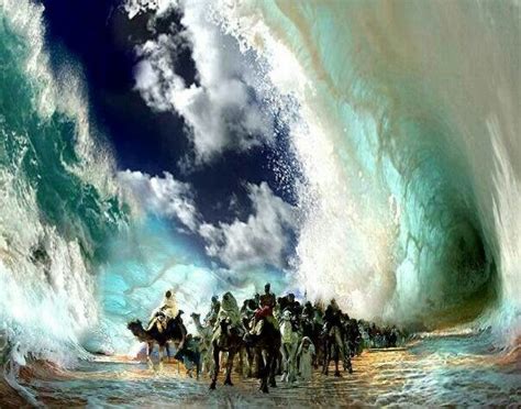 Parting The Red Sea Bible Pictures Biblical Art Prophetic Art
