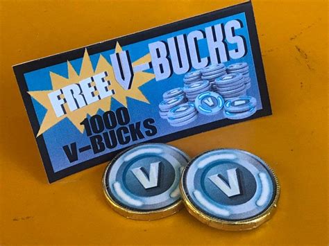 Fortnite Party V Buck Favor Tagsv Buck Chocolate Printable Coin Images