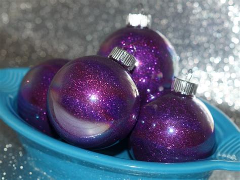 How To Make Glittered Glass Ornaments For Christmas