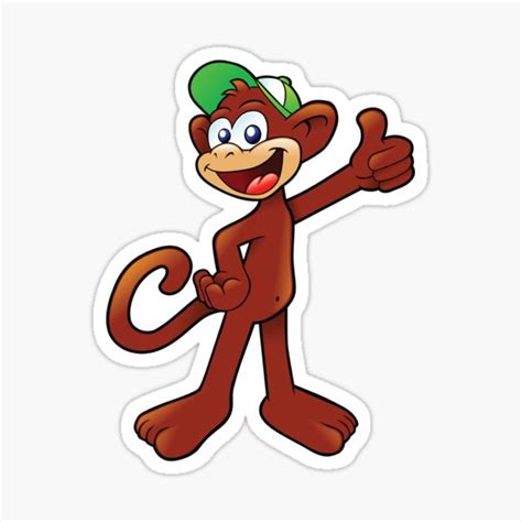 Monkey Showing Thumbs Up Sticker For Sale By Itrending Redbubble