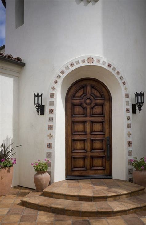 Mediterranean Entryway Ideas House Exterior Front Door Design Entry