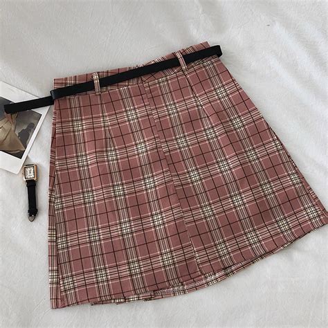 Half Pleated Plaid Skirt 3 Colors · Megoosta Fashion · Free Shipping