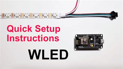 How To Install Wled On Esp8266 And Connect To Ws2812b Strip Lights