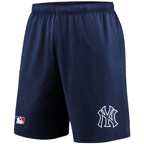 New York Yankees Majestic Mlb Team Mesh Basic Shorts Navy Us Sports