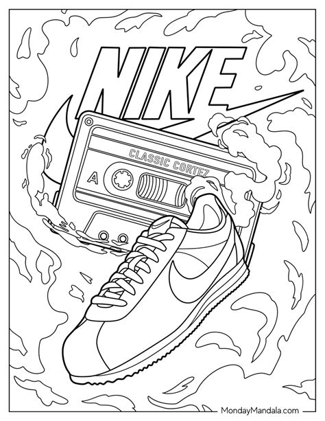 Nike Coloring Pages Free Pdf Printables