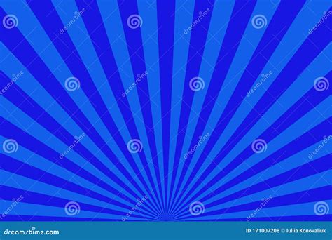 Blue Abstract Sun Rays Vector Background Stock Vector Illustration Of