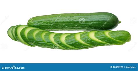 Sliced And Whole Cucumbers Stock Photo Image Of Plant 28456226