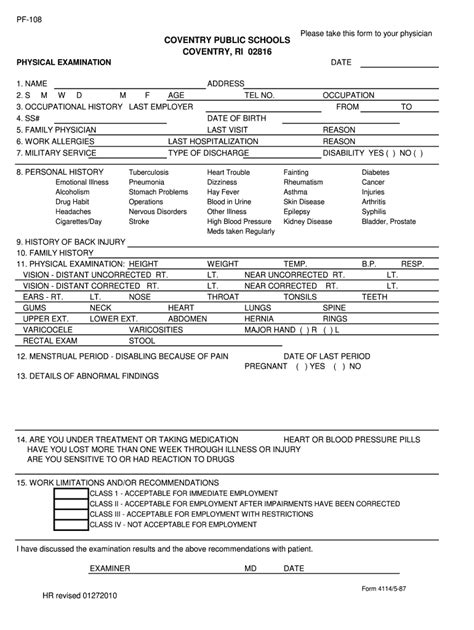 Physical Form For Work Fill Out And Sign Online Dochub