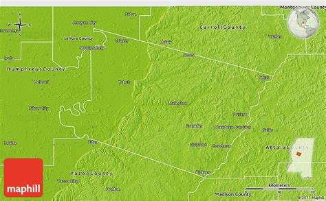 Physical 3d Map Of Holmes County