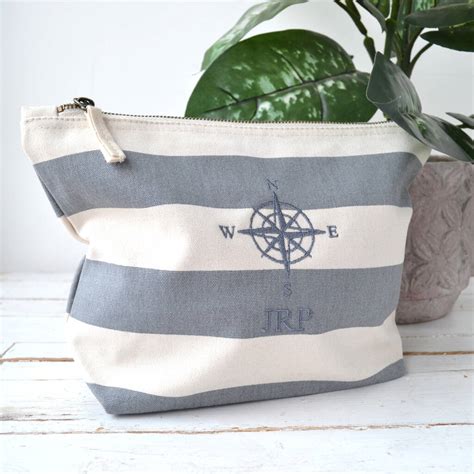 Embroidered Travelling Wash Bag By Solesmith Notonthehighstreet Com