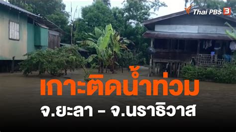 สถานีประชาชน เกาะติดน้ำท่วม จ ยะลา จ นราธิวาส thai pbs รายการไทยพีบีเอส