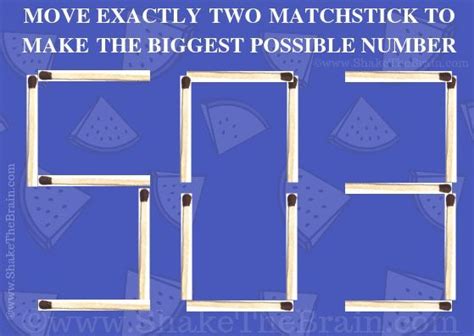 Maths puzzle,move matches,puzzles in maths,puzzles with answers,top 10 puzzles,hack my life,brain puzzle,test your matchstick,maths,puzzles for kids,only for genius,puzzle,maths tricks with matchsticks,matchsticks,math games,step by step. Matchstick Math Picture Puzzle to Shake you Brain (With ...
