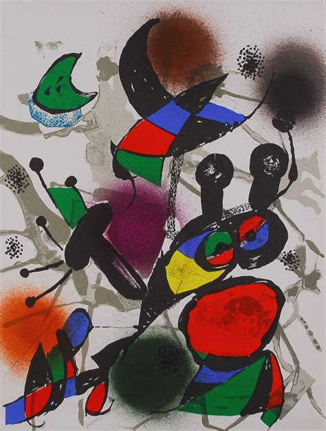 Joan Miró Litografia Original Ii Original Lithograph 1977