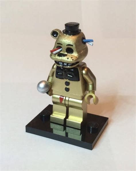 Golden Freddy Fazbear Five Nights At Freddys Custom Lego Minifigure