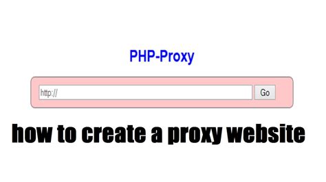 How To Create A Proxy Website Php Script Youtube