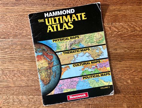 Vintage World Atlas Hammond The Ultimate Atlas Etsy In 2022