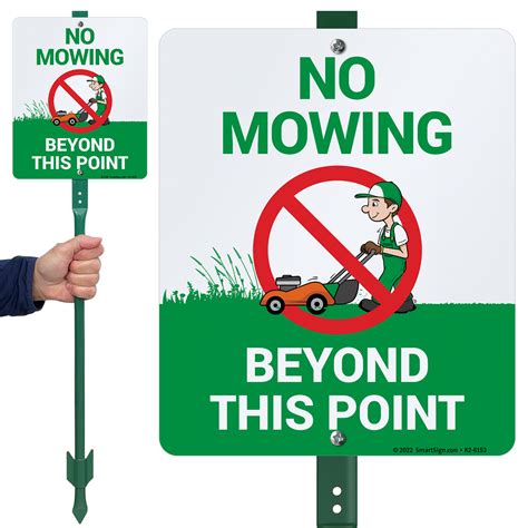 Do Not Mow Signs No Mowing Signs For Yard