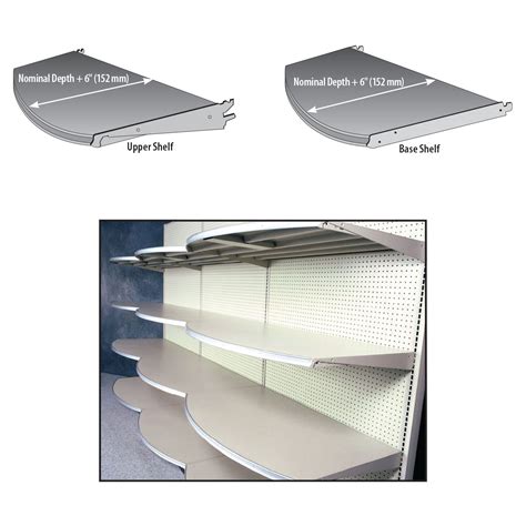 Standard Upper And Base Shelf With Radius Front Madix Inc