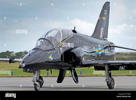 Raf Hawk Valley Anglesey North Wales Uk Aircraft Fast Jet Trainer Stock